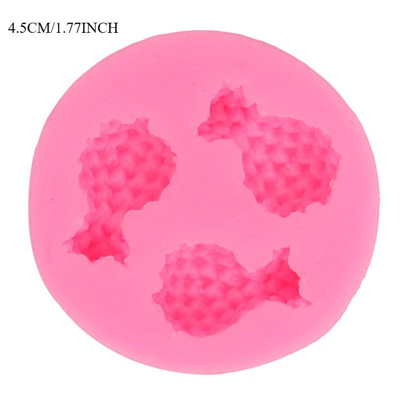 Silicone Fruit Molds Set for Cake Decorating 3D Strawberry Pineapple Raspberry Chocolate Molds Candy Jelly Gummies Soap Mold