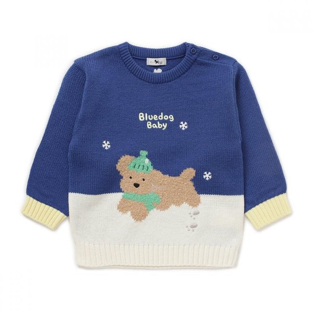 

Bluedog Baby Snow Doggie Knit Sweater Model 45c14 300 01 navy/6 years old (120)