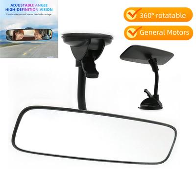 Weitwinkel-Auto-Rückspiegel Saugnapfschlauch Auto Innenraum Rückspiegel 360° drehbar Universeller Auto-Rückspiegel