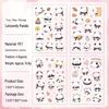 Yuezhen Gulu Cute Cartoon PET Die-Cut Journal Stickers for Kids