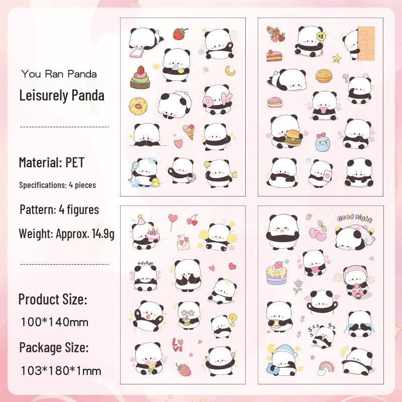 Yuezhen Gulu Cute Cartoon PET Die-Cut Journal Stickers for Kids