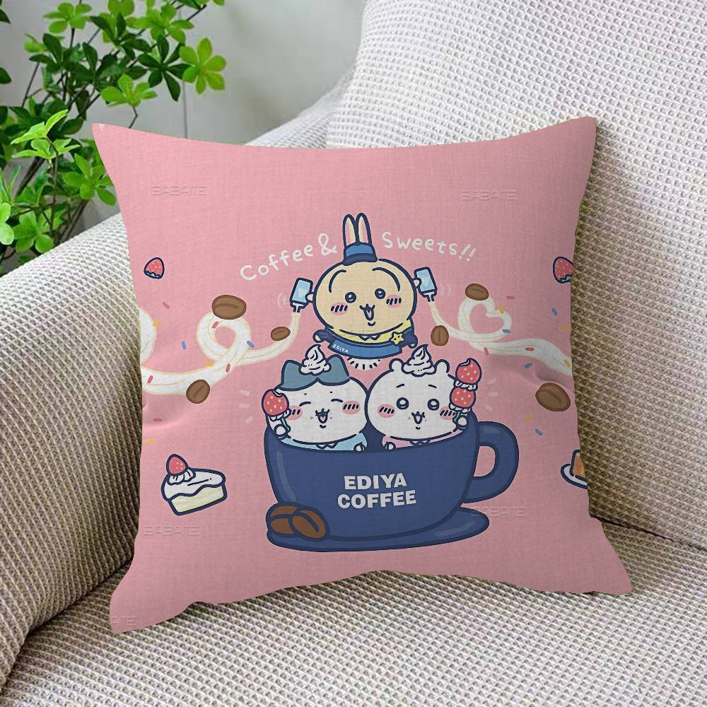 Japan Cute C-Chiikawas Pillow Cover Sofa Cushion Cover Home Room Decoration Children Gift