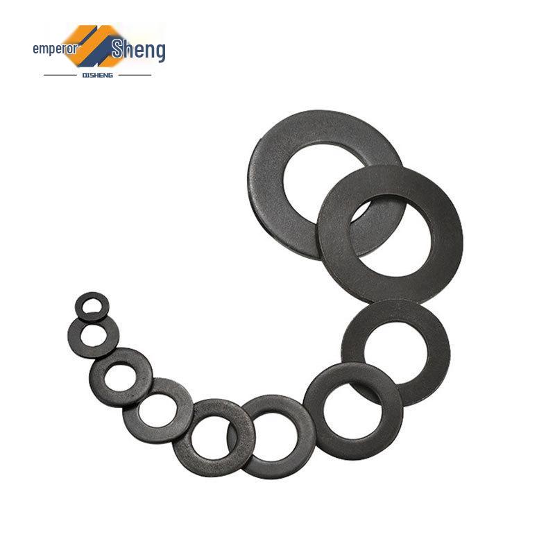 304 Stainless Steel Black Zinc Flat Washer Round Spacer (M2-M10)