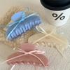 New Style Cute Sweet Hair Claw with Ribbon Bowknot Simple and Fashion Shark Clip Women Girls Hair Accessories Hair Clip Headwear