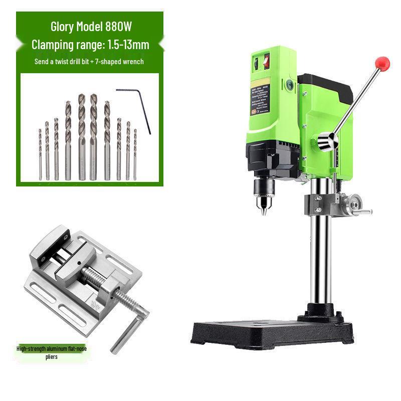 220V Multifunctional Desktop Electric Drill Press with Digital Display for Industrial and Household Use