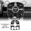 For Mazda 2 2008-2014 Center Control Panel Frame Trim Anti Scratch Wear Resistant Interior Decor Modification Car Accessories