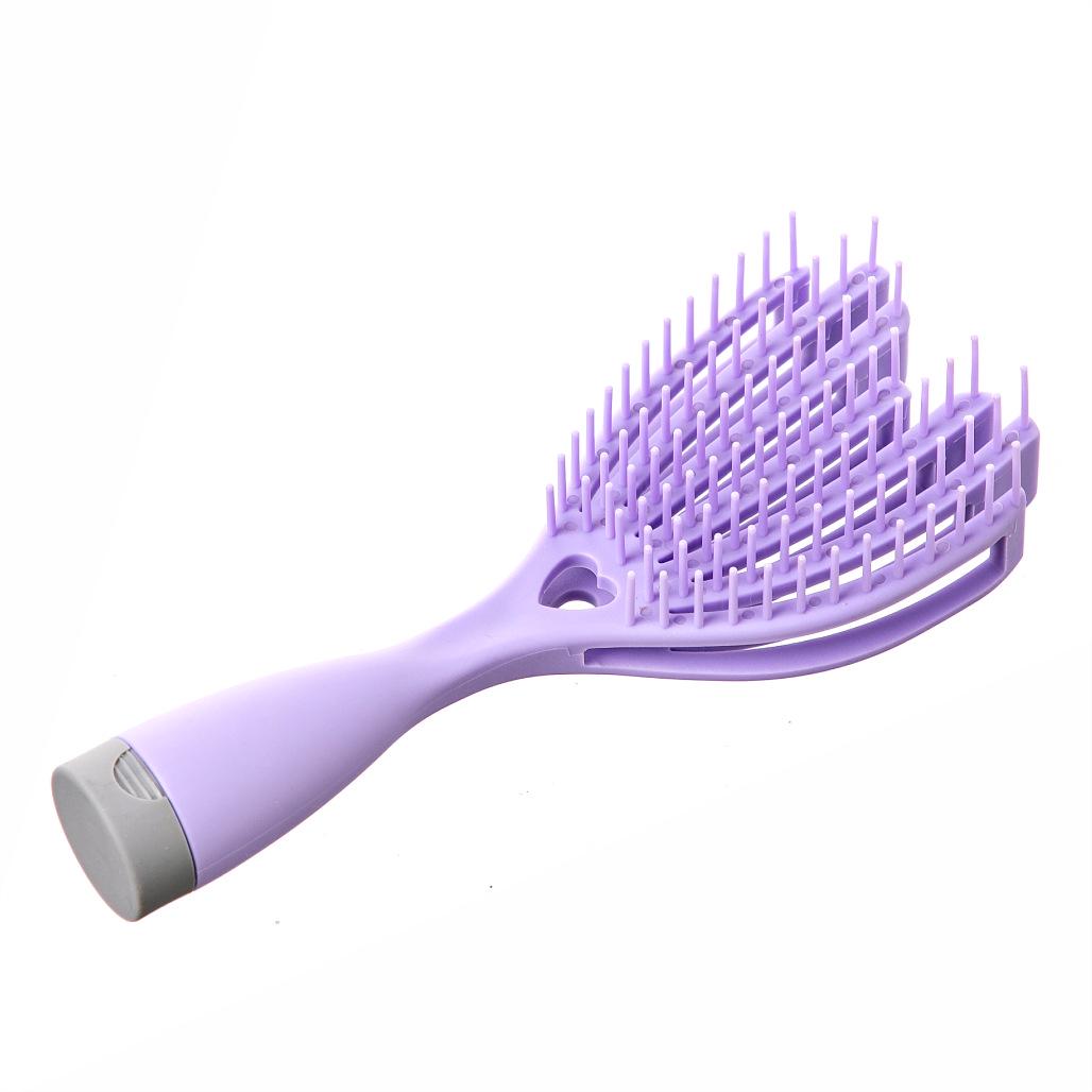 

Lohas Elastic Fluffy Comb for Women: Soft, Knot-Free, Wet/Dry Use, High Skull Massage.