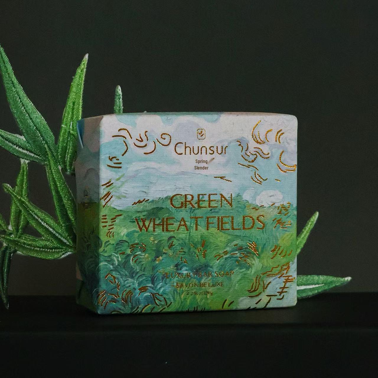 Chunshu 120g Van Gogh Series Scented Handmade Soap, Bridesmaid Gift, Long-lasting Fragrance, Deep Cleansing Essential Oil Soap