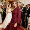 Soft Fabric Dress Women's One Shoulder Asymmetric Ruffle Satin Dress, Formal Everyday Wear Evening Party Gown, Long Sleeve Ruched Bridesmaid