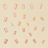 24 PCS European and American Rainbow Style Nail Art French Style Nail Art Dual Tone Nail Patches Fake Nail Plates