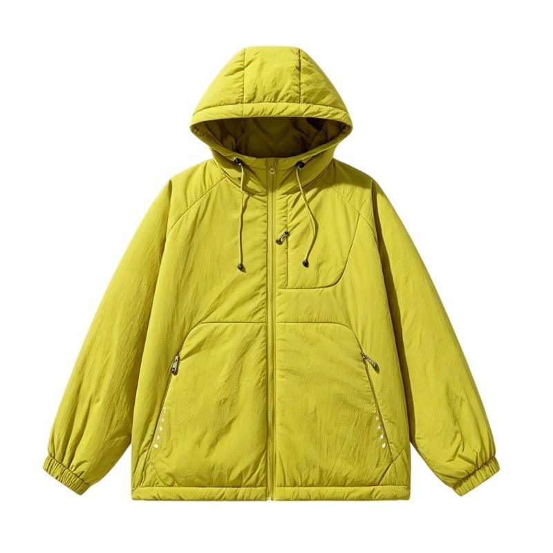 Korean Style Hooded Cotton Jacket Women 2026 Winter Outdoor Lightweight Warm Loose Slim Fit Couple Coat
