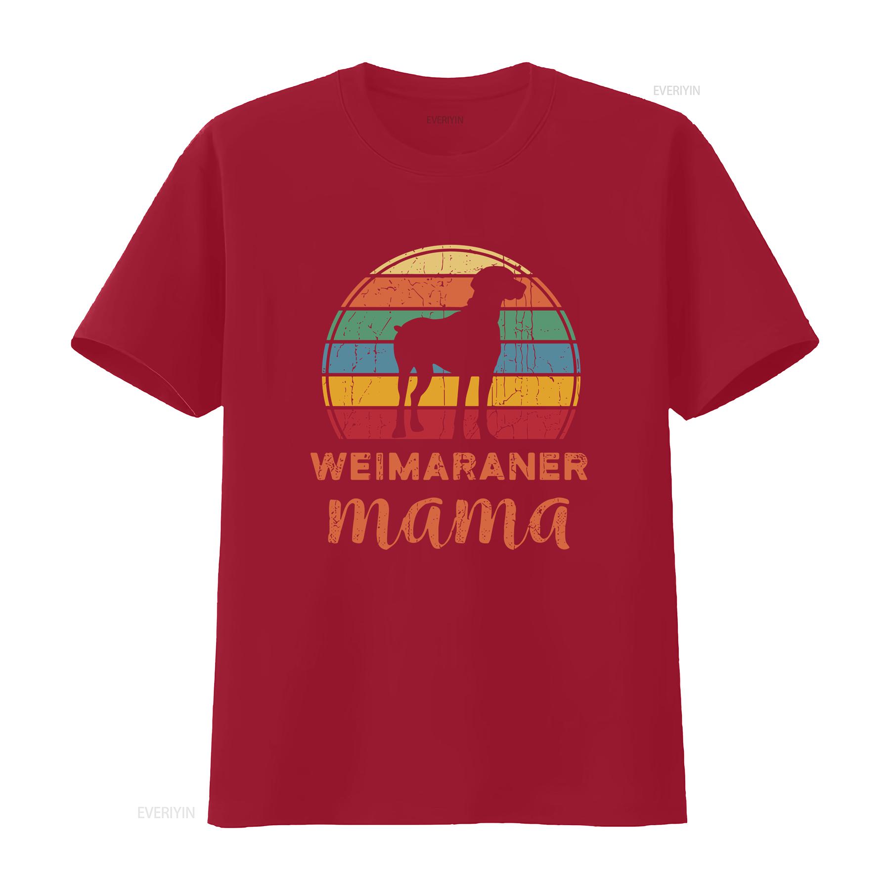 Weimaraner Mom T Shirt Pet Owner Weim Dog Lover Weimraner Mother vintage Washed Stretched Slightly Stylish Versatile Breathable S