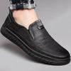 Men's Super Soft Leather Shoes One Pedal Non-slip Explosive Casual Shoes Wear-resistant Soft Sole Soft Surface Versatile
