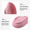 Silicone Bathroom Soap Dish Plate Holder Sponge Tray Case Water Draining Anti-skidding Shower Hiking Kitchen Washroom