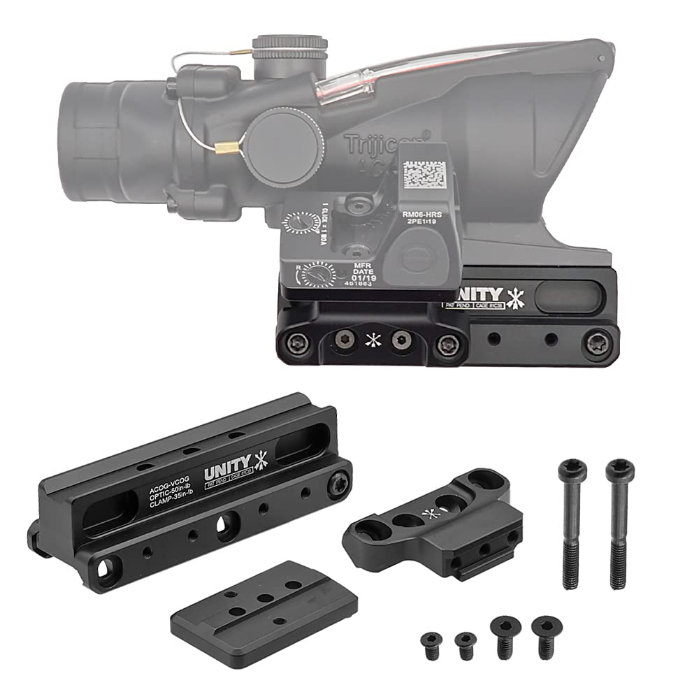 Ryohinbuhin Evolution Gear ACOG Scope-Specific Unity Tactical Type Fast Cog Mount & RMR/SRO Offset Mount Replica Set