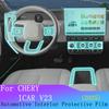 For CHERY ICAR 2025 Panel Dashboard Navigation Automotive Interior Protective Film TPU Anti-Scratch Accessories