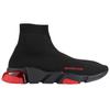 Balenciaga Speed Sneaker 'Clearsole - Black Red' 607544W2DI11016