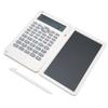 Calculator with Notepad Portable 10 Digits LCD Display Scientific Calculator for School Office Meetings and Family White