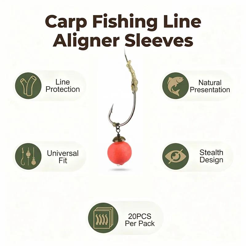 1000PCS Carp Fishing Accessories 16mm Worm-Shaped Silicone Line Aligner Sleeves Line Protector Fishing Anti-Tangle Sleeve AG196