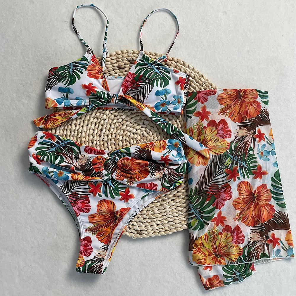 

OFTBUY 2025 Новый летний сексуальный сплошной купальник для женщин из 3 предметов, комплект бикини без косточек, несъемный бюстгальтер с верхней одеждой, простой пляжный купальник для женщин XXXL белый