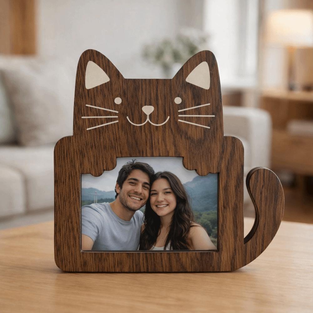 Cartoon Pet Photo Frame Wooden Poster Frame Picture Display Stand Photo Album Frame  Office Decor