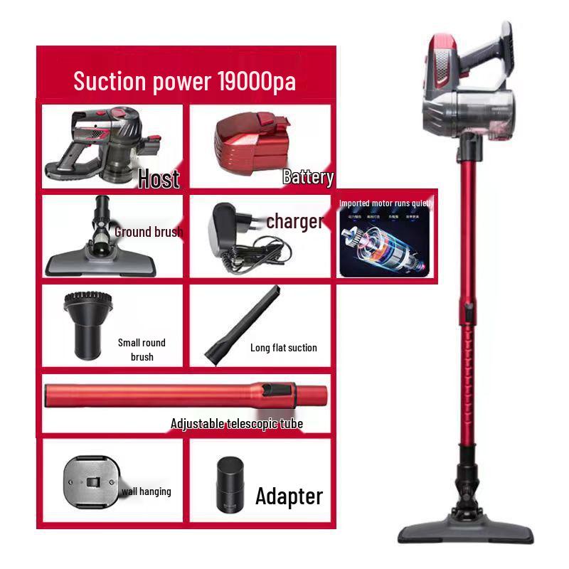 High-Suction Silent Handheld Wireless Vacuum for Home, Carpet & Billiard Table - Powerful Dust Mite Remover.