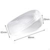 1 Pair Height Increase Insoles Nonslip Shock Absorption Clear Arch Support Silicone Half Feet Pads