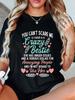 Weiches und atmungsaktives T-Shirt mit dem Design „Du kannst mich nicht erschrecken, ich habe eine verrückte beste Freundin“ – das perfekte Geschenk für Freunde und Eltern