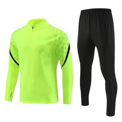 Unisex Long Sleeve Half-Zip Football Training & Fitness Set for Autumn/Winter