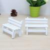 Chair Mould Micro Sturdy Solid Color Wooden Mini White Chair for Livingroom