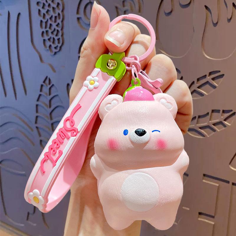 Berry Good Bear Slow Rebound Cute Decompression Toy Pinch Music Slow Rebound Decompression Artifact Desktop Ornament Gift