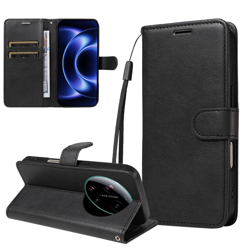 For Xiaomi 15S Pro Case PU Leather Phone Cover with Card Holder Stand