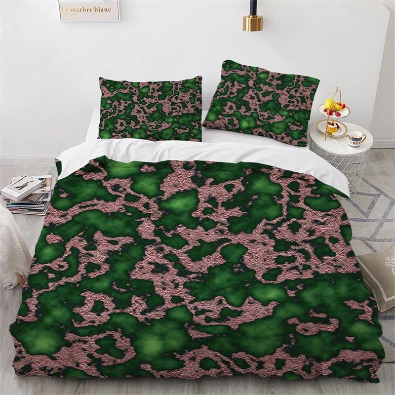 Marble King Queen Duvet Cover Cool Black White Texture Pattern Bedding Set Teens Adults 2 3pcs Polyester Quilt Cover