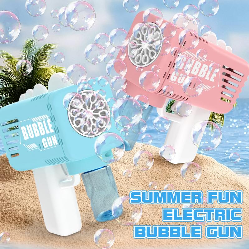 Children's Bubble Toy Dinosaur Bubble Gun Fully Automatic Bubble Toy Parent Child Interactive Game without Battery Bubble Water