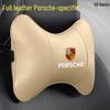 Porsche Cayenne Headrest Neck Pillow & Lumbar Support Cushion for Macan, Panamera, 718