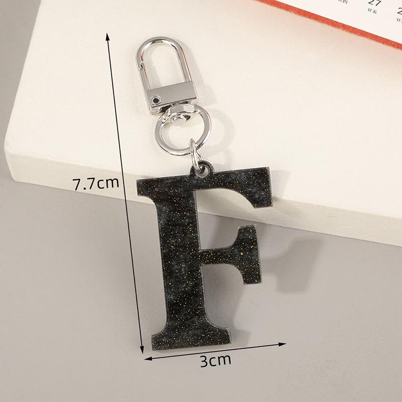 Simple Letters Keychain Backpack Pendant Keyring Bag Hanging Decoration Accessories Gift