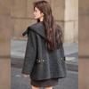 Bailuyu Women's Hooded Wool Blend Double-Faced Coat