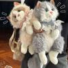 Simulation Muppet Backpack Doll Cat Backpack Doll Plush Doll Toy Children and Girls Super Cute Decoration