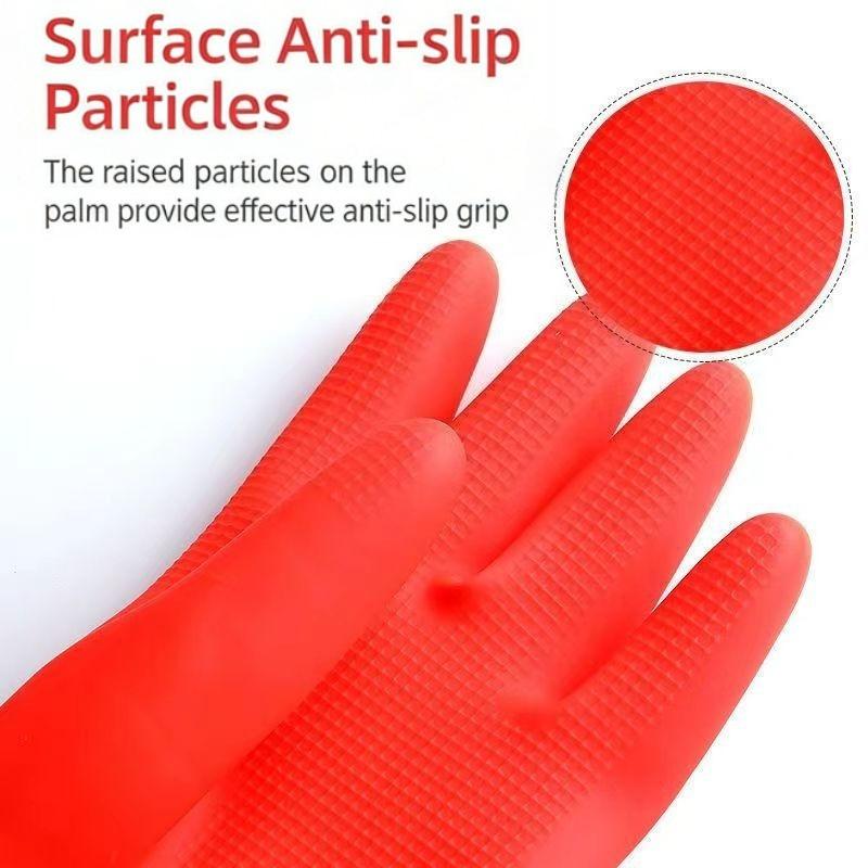 Dishwashing and Cleaning Gloves, Extended and Thickened Cleaning Gloves for Kitchen Chores, Washing, and Laundry, Household Use