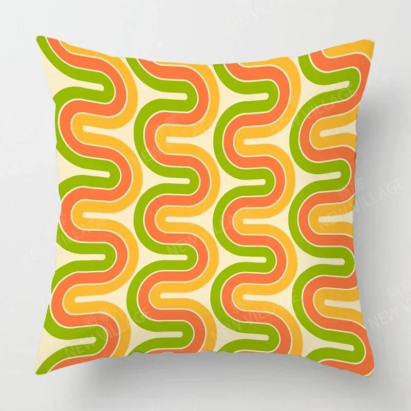 Nordic Fall Home Decor Autumn Throw Pillow Case Sofa Cushion Cover Modern  Geometry