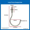 Steel Wire Rope Safety Lock Hook - Secure Picture Hanging & Marine Accessories