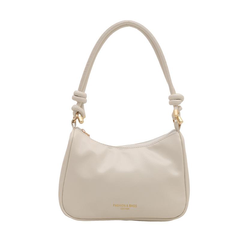 Premium silver small bag women's 2025 new spring and summer versatile baguette messenger bag fashion shoulder armpit bag