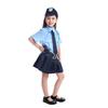 Suerba Kids Police Halloween Police Costume Costume, 5-Piece Set, Girls' (Small)
