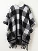 Winter Women Scarf Layers Poncho Elegant Lady Men Retro Plaid Tassel Wrap Shawl Casual Scarve Capa Para Mujer Pashmina Cloak New