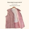 Warme, mit Fleece gefütterte Baumwollweste für Frauen mittleren und höheren Alters, perfekt für Mütter und Großmütter