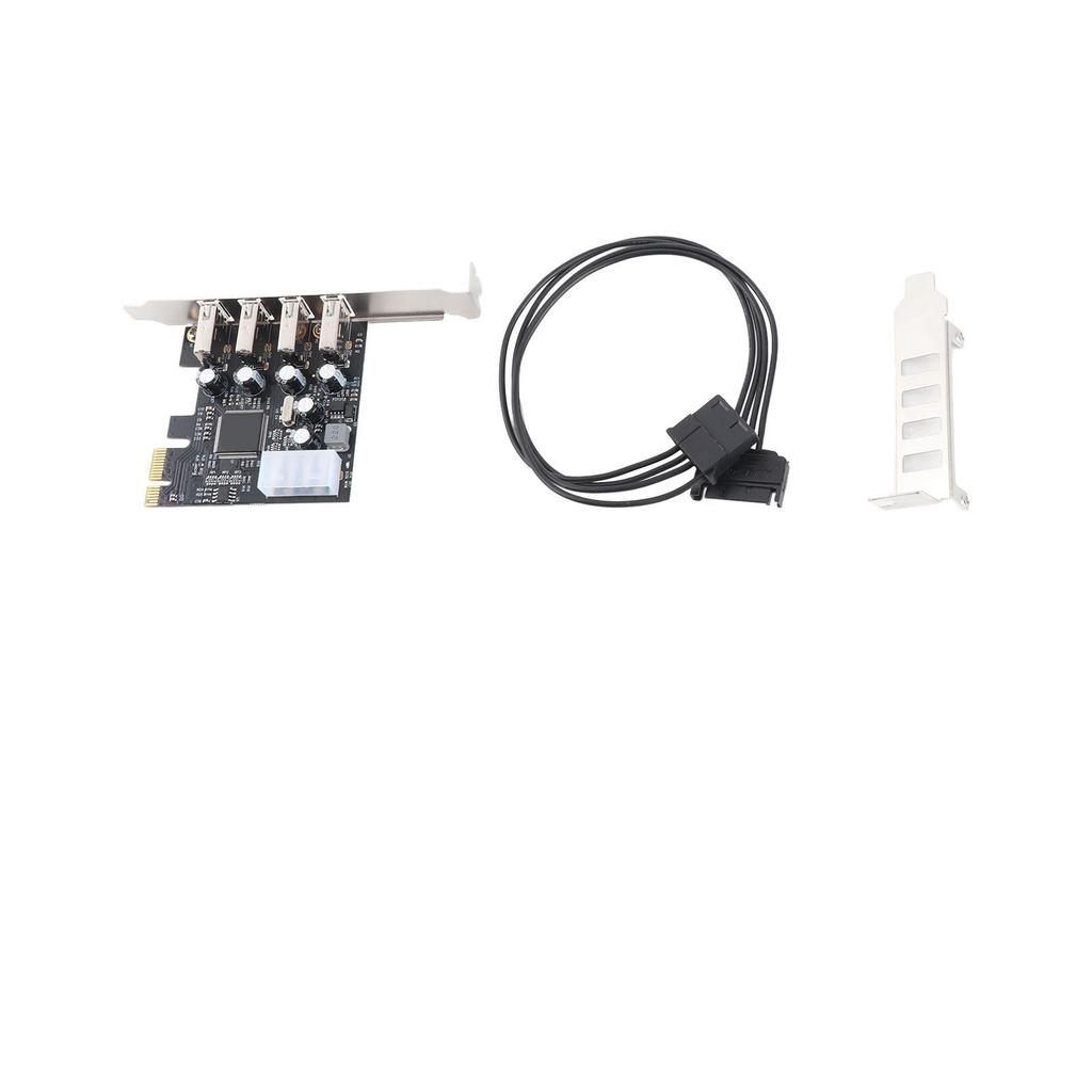 PCI E to USB Expansion Card Hub 4 USB2.0 Ports Support Hot Plug Internal USB Hub for Win 10 8 7 for Linux for OS X