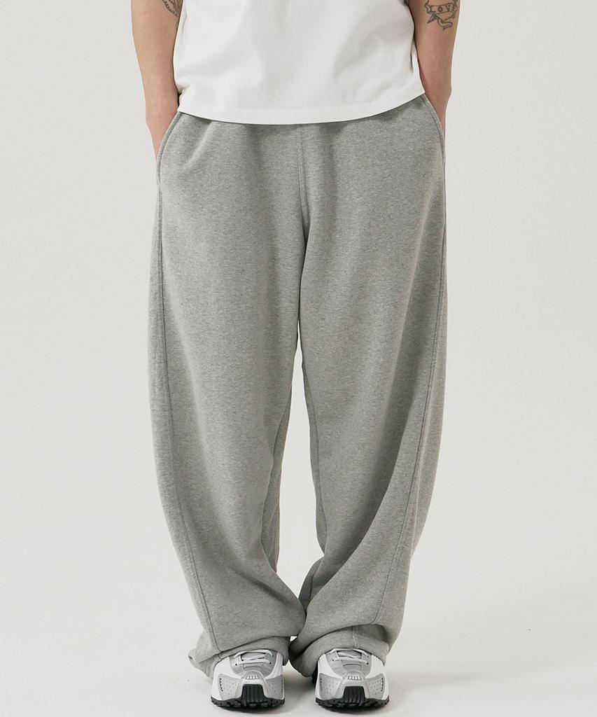 GNOK Curved Wide Sweatpants [Melange]