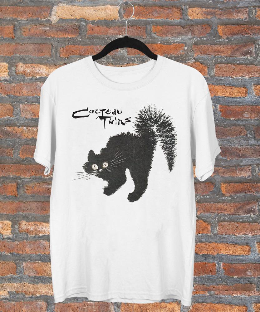 Rare Cocteau Twins Funny Cat T-shirt Gift For Fan White S-5XL Unisex Unisex T-Shirt M