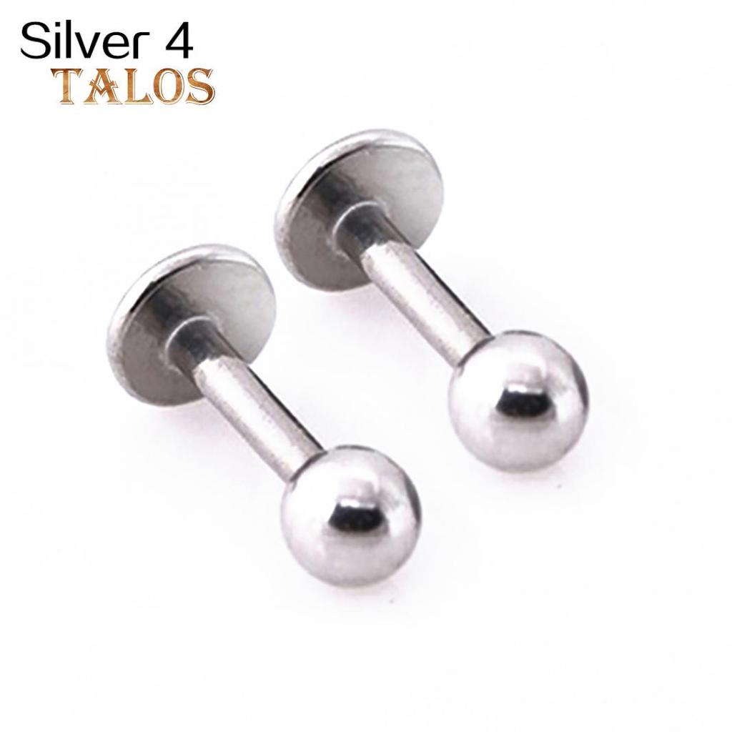 1 Pair 3 4 5 Mm Unisex Cool Titanium Steel Tragus Stud Cartilage Ball Earrings Body Piercing Trinket