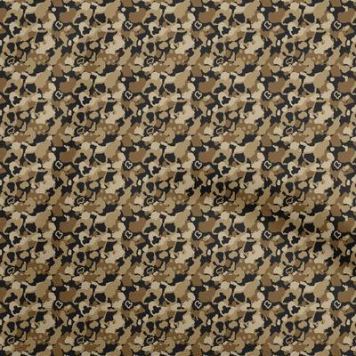 Cotton Flex Brown Fabric Abstract Dress Material Fabric Print Fabric By The Yard 40 Inch